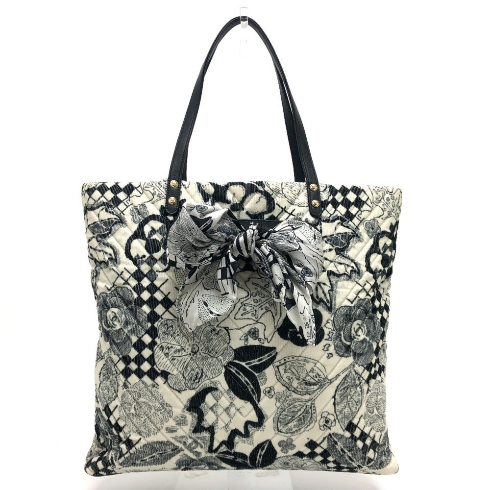 CHANEL Black Canvas Tote Bag